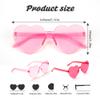Heart Sunglasses Heart Shaped Sunglasses Womens Trendy 2025 Rosy Red Pink Heart Sunglasses for Women Oversized Sunglasses Womens Sunglasses Bulk Womens Sunglasses Trendy Party Favors Party Supplies view 2