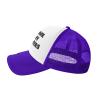 Awesome Like My Daughter Trucker Hat Mesh Baseball Cap Men Sun Hat Women Ponytail hat Golf Dad Cap Fishing hat Purple view 3