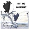 YuanYouTong Bike Bag, Bicycle Frame Storage Bag, Bike Triangle Pouch, Bike Saddle Bag, Bike Top Tube Bag, Bike Seat Bag, Mountain Bike Accessories Pack for Phone, Wallet, Keys view 3