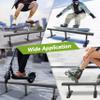 KUAFU 6ft Long Flat Bar Skate Rail, Portable Skateboard Ramp Grind Rail, view 2