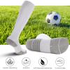 Ultrafun 4 Pairs Soccer Socks Men Youth Kids Cushioned Knee High Team Sports Football Socks (US, Alpha, Large, White) view 3