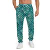 AYUNIX Men's Pockets Tapered Athletic Track Sports Running Workout Jogging Pants Outfit, Style-fishscales, X-Large view 1