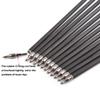 ZSHJGJR 30 Inch Archery Hunting Arrows Carbon Flu Flu Arrows Spine 500 Target Practice Arrows with 4pcs Turkey Feather Replaceable Arrowhead for Outdoor Hunting Shooting 6/12pcs (6, Yellow) view 4
