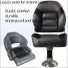 ESRADA Marine Driving Chair Aluminum Alloy Lifting Base Wave-Proof Chair Yacht Speedboat Folding Luxury Seat Fishing Boat E view 3