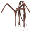 Western Horse Headstall Bridle Breast Collar Reins Tack Set Leather Floral Tooled Handmade Full Cob Pony Breastplate ME-HBC-083 (Pony) view 1