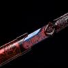 LOONGSWORD Chinese Loong Saber Sword Real(Forged High Carbon Steel red Blade,Alloy Fittings) Cut Tree view 2
