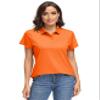 MAGCOMSEN Polo Shirts for Women Short Sleeve UPF 50+ Sun Protection Golf Polos Casual Quick Dry Collared Shirt Orange S view 2