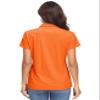 MAGCOMSEN Polo Shirts for Women Short Sleeve UPF 50+ Sun Protection Golf Polos Casual Quick Dry Collared Shirt Orange S view 4