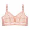Sexy Thin lace Cup Surface Ultra Thin Lining Breathable Bra Women Floral Bralette Plus Size Full Cup (Color : Flesh, Size : 100C) view 1