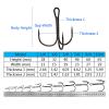 DHAEY SeroNi Hook 10#-10/0# Full Size Fishhooks 50PCS/6PCS High Strength Carbon Steel Angl(50PCS Model 04) view 4