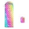 XYNHML Mermaid Scales Camping Sleeping Bags for Adults Kids Boys Girls Warm & Cool Weather Backpacking Rainbow Sleeping Bag for All Seasons Camping, Camping Gear Equipment, Traveling view 1