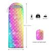 XYNHML Mermaid Scales Camping Sleeping Bags for Adults Kids Boys Girls Warm & Cool Weather Backpacking Rainbow Sleeping Bag for All Seasons Camping, Camping Gear Equipment, Traveling view 4