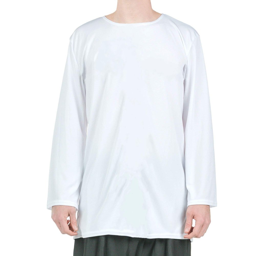 Danzcue Boys Long Sleeve Top, White, S-M
