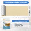 KING MOUNTAIN Canvas Repair Tape,Outdoor Gear Patch, 463 Inches,Waterproof,Self-Adhesive for Repairing Boat Covers,Sun Shades,Sofas,Tents,Lounge Chairs,Awnings (Beige) view 4