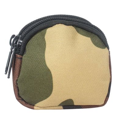Almencla Coin Purse with Belt Loop Outdoor Belt Pouch Mini Card Bag Coin Pouch Wallet for Outdoor, Hiking, Mountaineering, Jungle Camo