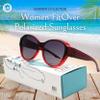 BLUE CUT Fit Over Polarized Sunglasses For Women Stylish Solar Shield Clip-On Over Prescription Glasses view 2