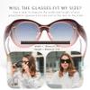 BLUE CUT Fit Over Polarized Sunglasses For Women Stylish Solar Shield Clip-On Over Prescription Glasses view 4