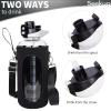 Seekua 48 oz Large Sports Glass Water Bottle with Straw & Time Marker, Motivational Daily Glass Drinking Bottle with Strap for Fruit Infused Water, Smoothie, Coffee view 4