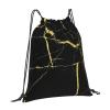 Woidxzxza Luxe Black And Gold Marble Drawstring Backpack Sports Gym Sack Sackpack String Bag Cinch Bag For Sport Yoga Travel Shopping Womens Mens view 2