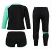 iiniim Kids 3 Piece Long Sleeve Swimsuits Rash Guard Swimwear UPF 50+ Swim Shirt Legging Pants Bathing Suit Blue 2-3 Years view 2