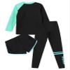 iiniim Kids 3 Piece Long Sleeve Swimsuits Rash Guard Swimwear UPF 50+ Swim Shirt Legging Pants Bathing Suit Blue 2-3 Years view 4