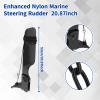 Aosekaa Kayak Rudder, Canoe Boat Rudder, Fixation Boating Supplies Foot Control Watercraft Rudder Boat Rear Tail for Angling Boat, Canoeing Parts view 3