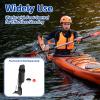 Aosekaa Kayak Rudder, Canoe Boat Rudder, Fixation Boating Supplies Foot Control Watercraft Rudder Boat Rear Tail for Angling Boat, Canoeing Parts view 4