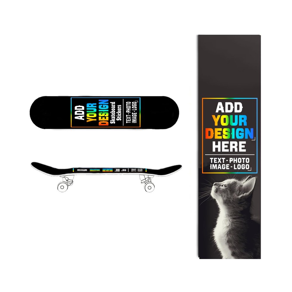 sophiehome Custom Personalized Customize Image/Logo Skateboard Sticker Upload Your Logo or Image Design Kiwi