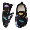 XIHALOOK Cozy Wool House Slippers for Toddler Boys Girls Winter Indoor Household Shoes Universe Planet, 8.5-9 Toddler view 4