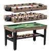 3-in-1 Combination Game Table Air Powered Hockey Foosball Billiards Pool view 1