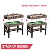 3-in-1 Combination Game Table Air Powered Hockey Foosball Billiards Pool view 2