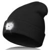 HEYAXA Unisex LED Beanie with Light, Rechargeable Headlamp Hat, Valentines Day & Birthday Gifts for Men Women, Husband, Warm Knitted Cap White Elephant Gifts for Dad Adults Teens Men Women Him view 2