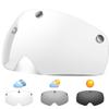 VICTGOAL Detachable Magnetic Bike Helmet Goggles Visor Especially Deisgned for VG110/VG112 Bicycle Helmet (Photochromic) view 1