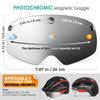 VICTGOAL Detachable Magnetic Bike Helmet Goggles Visor Especially Deisgned for VG110/VG112 Bicycle Helmet (Photochromic) view 4