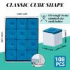 Junkin 48 Pcs Pool Chalk Cubes for Billiard Cue Sticks, 48/72/144 Pack Options, Table Accessories for Clubs, Bars & Home (Blue) view 2