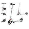 GLDDFDG Scooter for Kids Ages 8-12 & Scooter for Teens 12 Years and Up- Big Wheel Scooter for Stability - Adjustable Handlebar and Height- Foldable Kick Scooter Adult - for Riders Up to 220 Lbs,White view 1