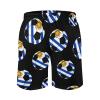 Uruguay Soccer Mens Swim Trunks Quick Dry Beach Shorts Casual Sports Board Shorts Swimwear with Pocket S view 3