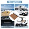 X AUTOHAUX 94.49"x35.43" EVA Faux Teak Decking Sheet Mat Non-Slip Self-Adhesive for Boat Yacht Marine Deck Pad RV Car Trunk Flooring Carpet Brown Black view 3