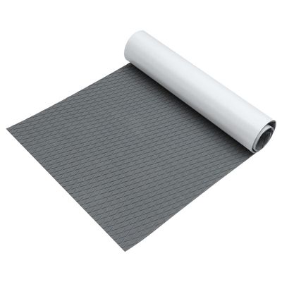 X AUTOHAUX 1 Pcs 47.24"x21.65" EVA Faux Teak Decking Sheet Mat Non-Slip Self-Adhesive for Boat Yacht Marine Deck Pad RV Car Trunk Flooring Carpet Gray