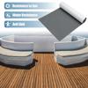 X AUTOHAUX 1 Pcs 47.24"x21.65" EVA Faux Teak Decking Sheet Mat Non-Slip Self-Adhesive for Boat Yacht Marine Deck Pad RV Car Trunk Flooring Carpet Gray view 2