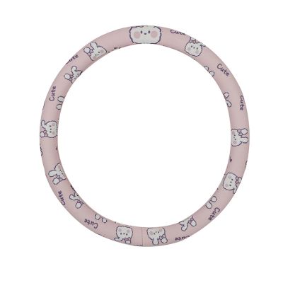 FUERU Car Steering Wheel Cover Set Car Steering Wheel Cover Breathable Ice Silk Ultra-Thin Comfortable Cute Car Interior (Color : 1#)