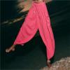 Akivide Womens Cotton Linen Baggy Wide Leg Pant High Waisted Loose Flowy Beach Summer Palazzo Trouser with Pockets view 3
