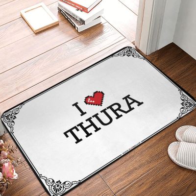 Abipuir Front Door Mats for Outdoor Entrance I Love Thura Doormat Teen Stuff Kitchen Farmhouse Rug (Color : Colour, Size : 40X60CM)