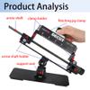 HNZMDY Archery Fletching Jig Fletch Tool Arrow Fletching Stick Kit with Straight Clamp for DIY Compound & Recurve Bow Arrows (Black) view 3