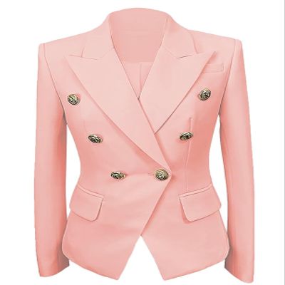 Pink Blazer Jackets for Women Long Sleeve Open Front Womens Blazer Jacket Business Casual Outfits for Women Custom Made