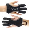 SPG Archery Glove Finger Guard - 3 Finger Archery Gloves Protector Recurve Compound Bow Shooting Hunting Protective Gear Accessories for Men Women Youth Kids (Black, S) view 1