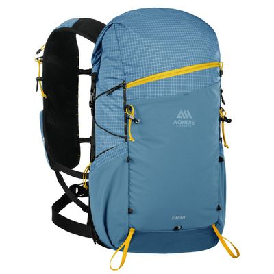 AONIJIE 30L Lightweight Hiking Backpack for Men, Adjustable & Multifunctional Backpacking Travel Gear Running Hydration Daypack for Climbing Camping Touring(B#Blue)