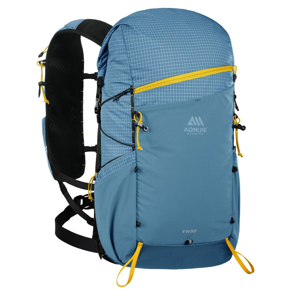 AONIJIE 30L Lightweight Hiking Backpack for Men, Adjustable & Multifunctional Backpacking Travel Gear Running Hydration Daypack for Climbing Camping Touring(B#Blue)