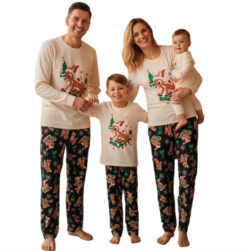 Urkutoba Matching Family Christmas Pajamas Christmas Pjs Family Matching Set Family Matching Christmas Pajamas Xmas Sleepwear(#120-Pet, Medium)