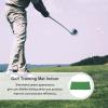 BESPORTBLE 1set Portable Golf Hitting Mat for Indoor Practice Compact Golf Turf Mat for Beginners Lightweight Chipping and Putting Training Aid for Use view 2